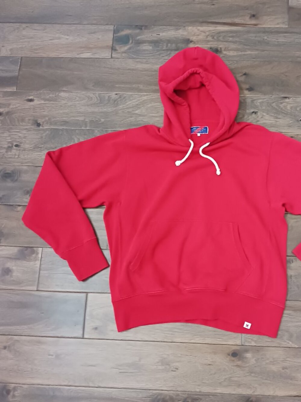Best Made Co. Supima Cotton Pullover Hoodie Team Red Heritage Mens Large